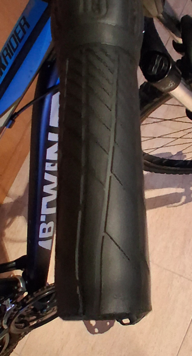 Gebrauchtes B’TWIN Custom Shimano Tourney 2019 Mountainbike, Hellgrau — Bild 8 von 10