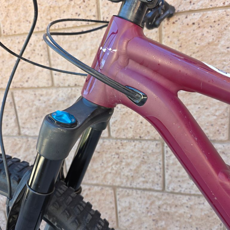 Used Specialized Status 140 2022 2022 Mountainbike, Red, 29, 27.5 — image 21 of 25