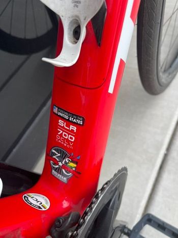 Used Trek Domane SLR 700 Series Project One 2021 Road & Gravel, Red — image 5 of 6