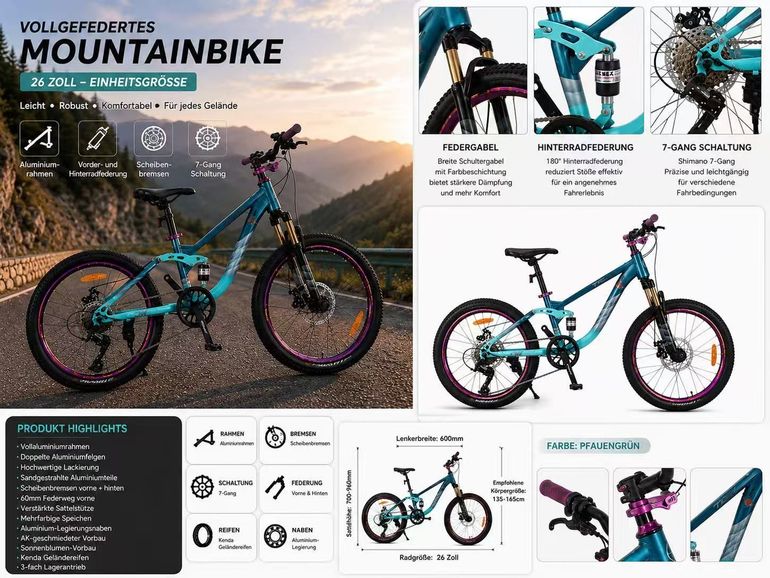 Used Other Brands Mountainbike 2026 Mountainbike, Blue — image 5 of 11