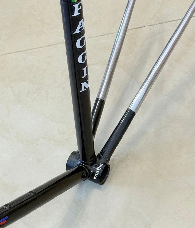 Used Faggin Modèle Acier Des Années 80 Frameset 1980 Road & Gravel, Light Gray — image 2 of 3