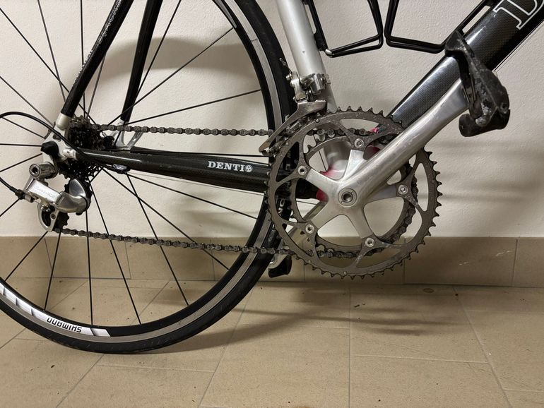 Used Mino Denti Custom Shimano Dura Ace 2004 Road & Gravel, White — image 3 of 4