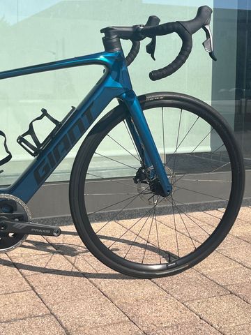 Used Giant Defy Advanced E+ Elite 2 2025 2025 Road & Gravel, Blue — image 4 of 11