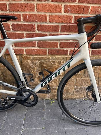 Used Giant TCR Advanced 1+ Disc 2021 2021 Road & Gravel, Light Gray — image 3 of 8