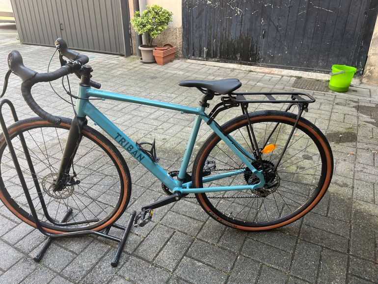 Used TRIBAN Women's Gravel Bike GRVL 120 2022 2022 Road & Gravel, Blue — image 1 of 16
