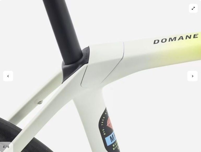 Used Trek Domane SL 6 Gen 4 2026 2026 Road & Gravel, White — image 3 of 5