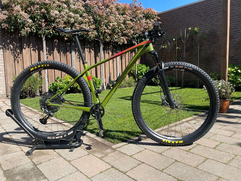 Gebrauchtes Merida big Nine 6000 Custom SRAM GX Eagle 2019 Mountainbike, Grün — Bild 2 von 9