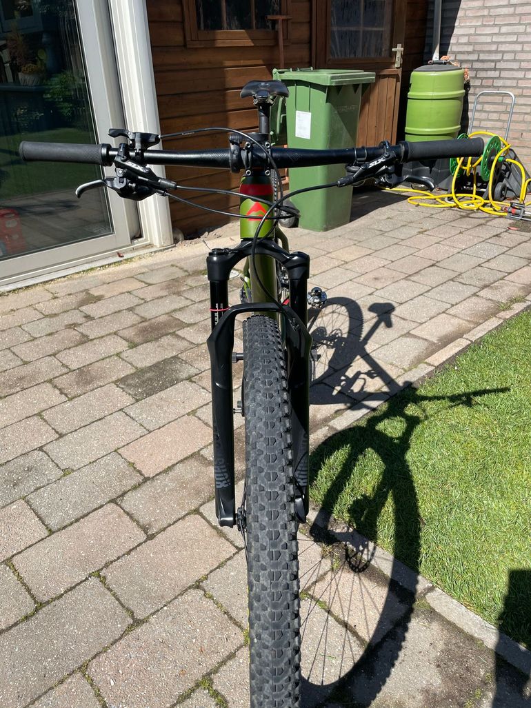 Gebrauchtes Merida big Nine 6000 Custom SRAM GX Eagle 2019 Mountainbike, Grün — Bild 9 von 9