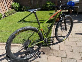 Gebrauchtes Merida big Nine 6000 Custom SRAM GX Eagle 2019 Mountainbike, Grün — Bild 5 von 9