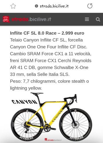 Brugt Canyon Inflite CF SL 8 2020 2020 Road & Gravel — billede 10 af 22