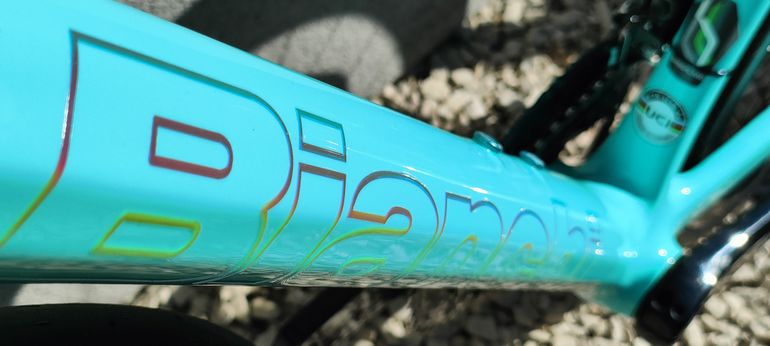 Gebrauchtes Bianchi Specialissima CV Shimano DuraAce Di2 2x12 2024 Road & Gravel, Weiß — Bild 5 von 32