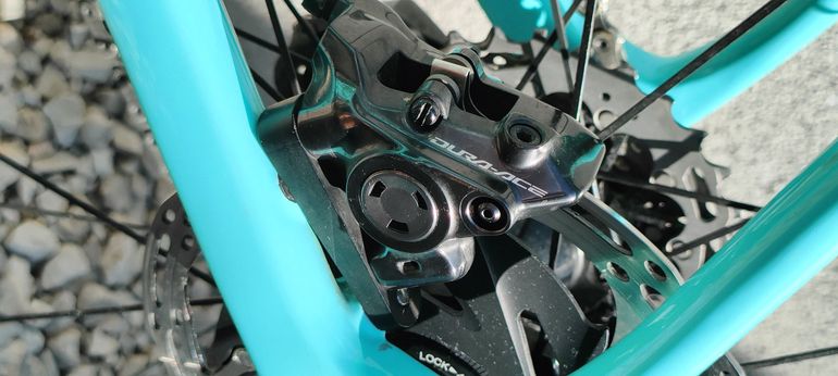 Gebrauchtes Bianchi Specialissima CV Shimano DuraAce Di2 2x12 2024 Road & Gravel, Weiß — Bild 21 von 32
