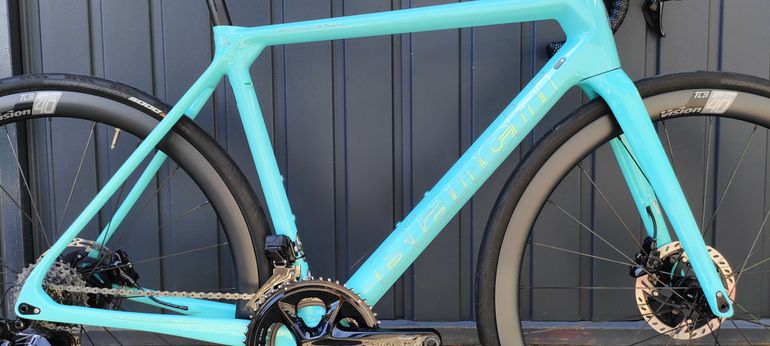 Gebrauchtes Bianchi Specialissima CV Shimano DuraAce Di2 2x12 2024 Road & Gravel, Weiß — Bild 4 von 32