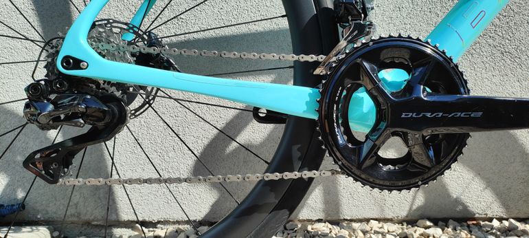 Gebrauchtes Bianchi Specialissima CV Shimano DuraAce Di2 2x12 2024 Road & Gravel, Weiß — Bild 15 von 32