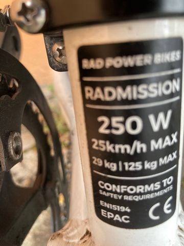 Rad Power Bikes RadMission 1 2021 2021 Urban d'occasion — image 6 sur 18