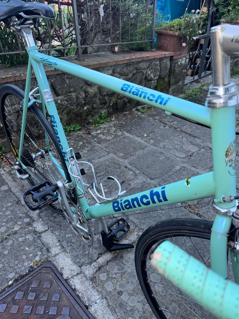 Used Bianchi reparto corse eroica Custom Campagnolo Veloce 1990 Road & Gravel, Green — image 12 of 24