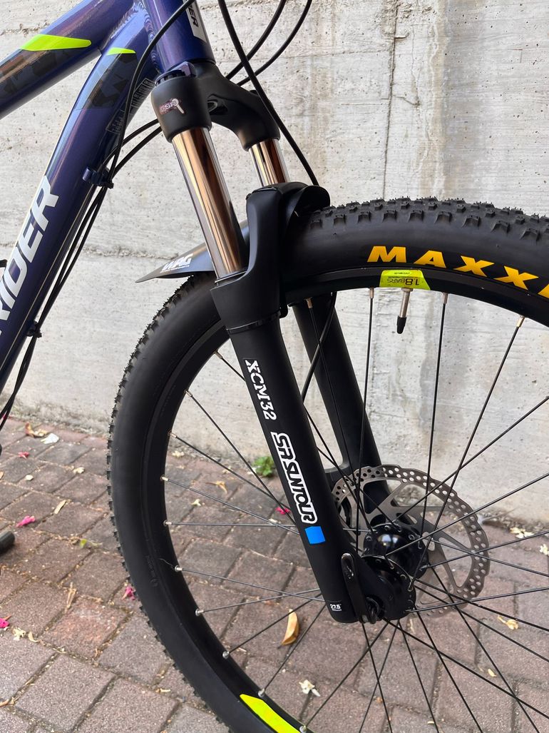 Gebrauchtes ROCKRIDER 540 Mountain Bike Microshift AdventX 2022 Mountainbike, Blau, 27, 5 (650B) — Bild 8 von 15