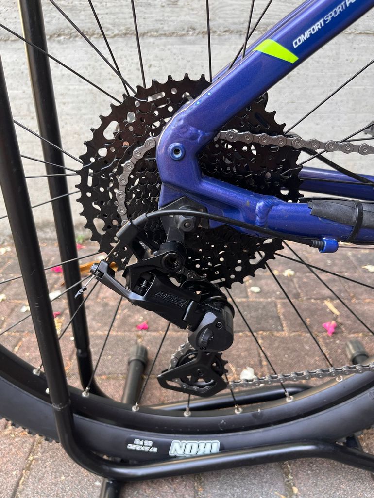 Gebrauchtes ROCKRIDER 540 Mountain Bike Microshift AdventX 2022 Mountainbike, Blau, 27, 5 (650B) — Bild 3 von 15