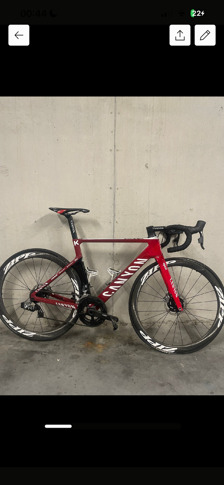 Použité Canyon Aeroad CF SLX Disc 9.0 SL 2019 2019 Road & Gravel — obrázek 1 z 4