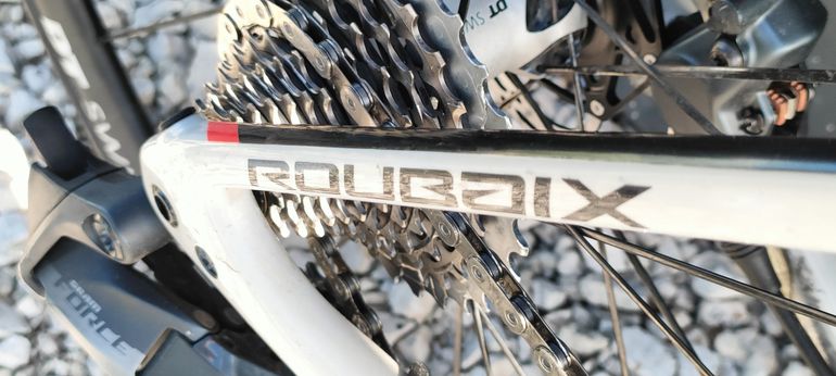 Used Specialized S-Works Roubaix SL7 Sram Force AXS 2x12 2023 Road & Gravel, Light Gray — image 9 of 28