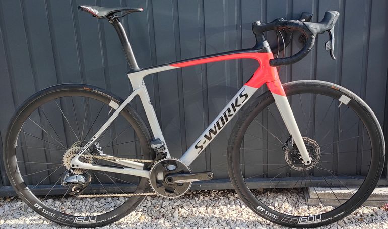 Used Specialized S-Works Roubaix SL7 Sram Force AXS 2x12 2023 Road & Gravel, Light Gray — image 5 of 28