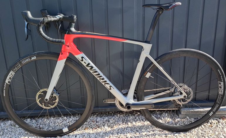 Used Specialized S-Works Roubaix SL7 Sram Force AXS 2x12 2023 Road & Gravel, Light Gray — image 26 of 28
