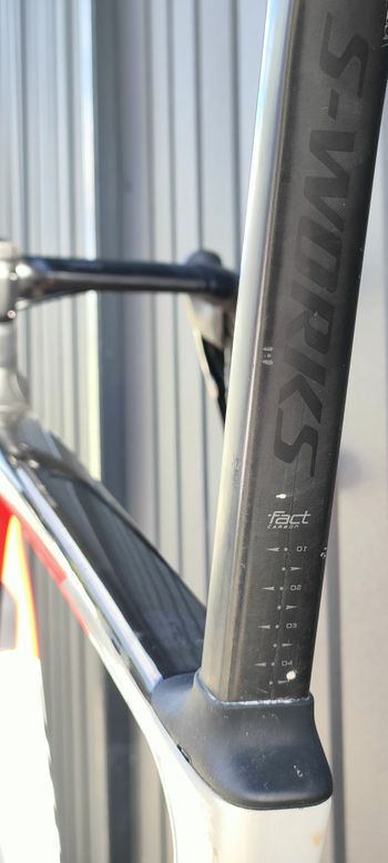 Used Specialized S-Works Roubaix SL7 Sram Force AXS 2x12 2023 Road & Gravel, Light Gray — image 19 of 28