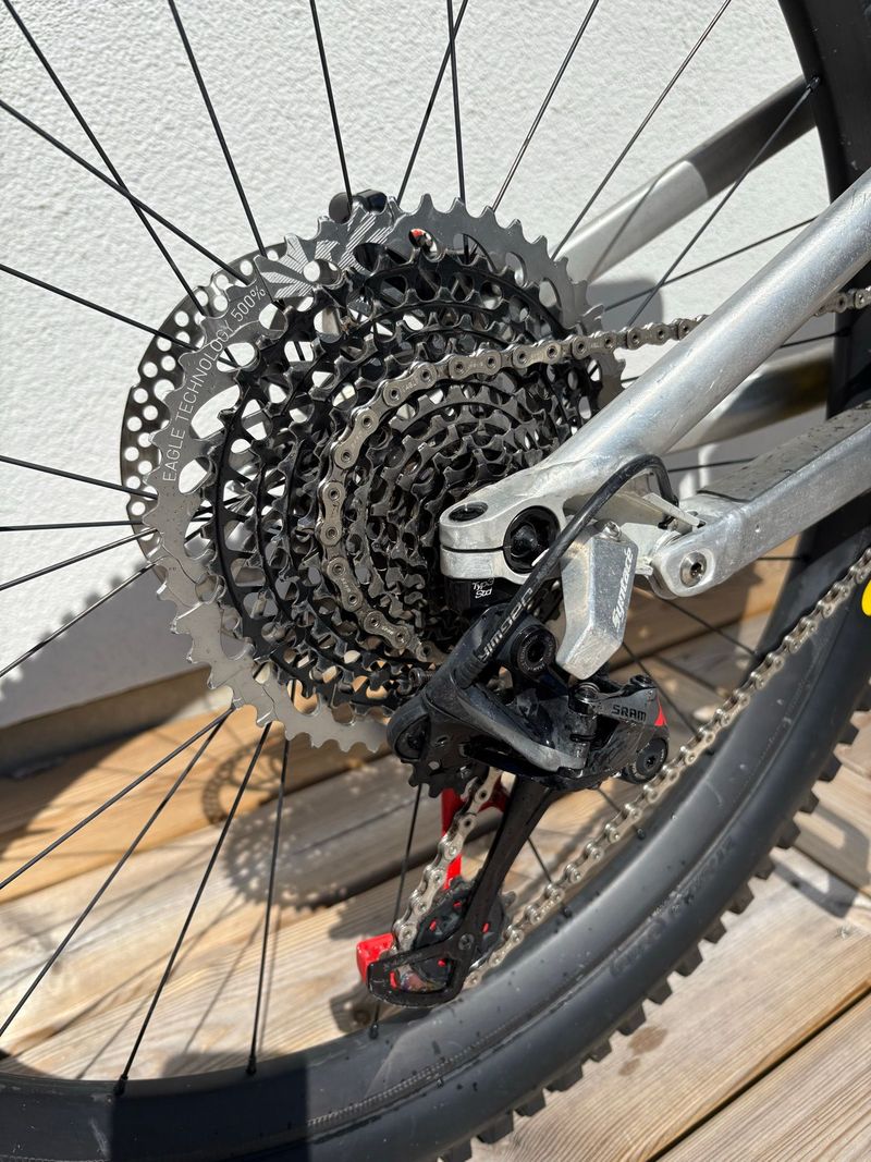Used Liteville 601 Mk4 Enduro SRAM X01 Eagle 2019 Mountainbike, Light Gray — image 7 of 7