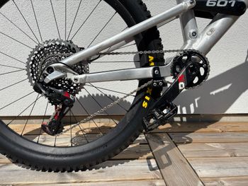 Used Liteville 601 Mk4 Enduro SRAM X01 Eagle 2019 Mountainbike, Light Gray — image 3 of 7
