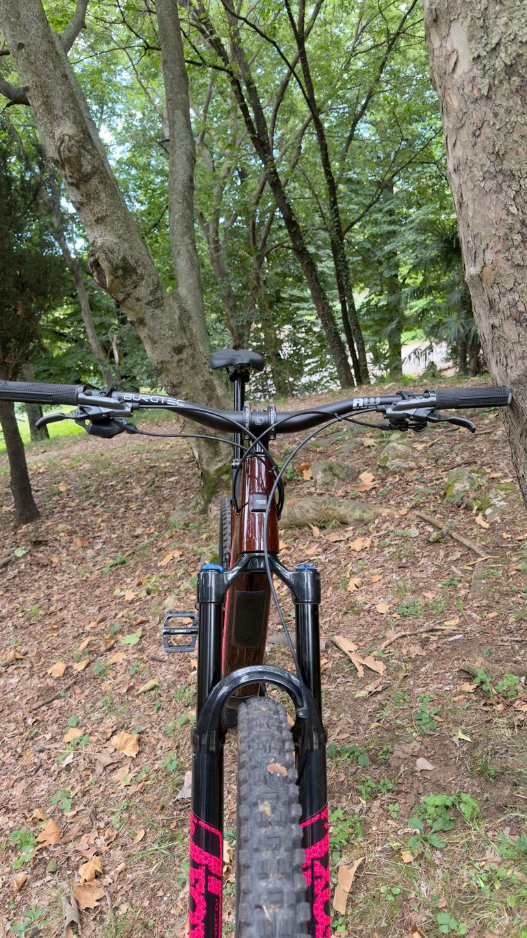 Used Santa Cruz Bronson R / Carbon C 2025 2025 Mountainbike, Red, 29, 27.5 — image 9 of 11