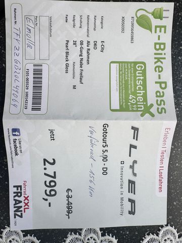 Brugt Flyer Gotour5 5.00 D0 2020 Urban — billede 2 af 3