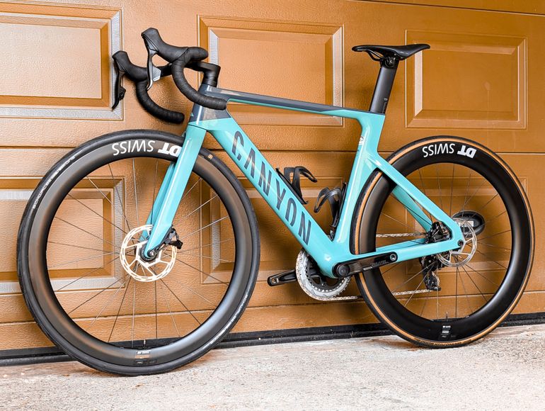 Used Canyon Aeroad CF SLX 7 eTap 2024 2024 Road & Gravel, Blue — image 4 of 23