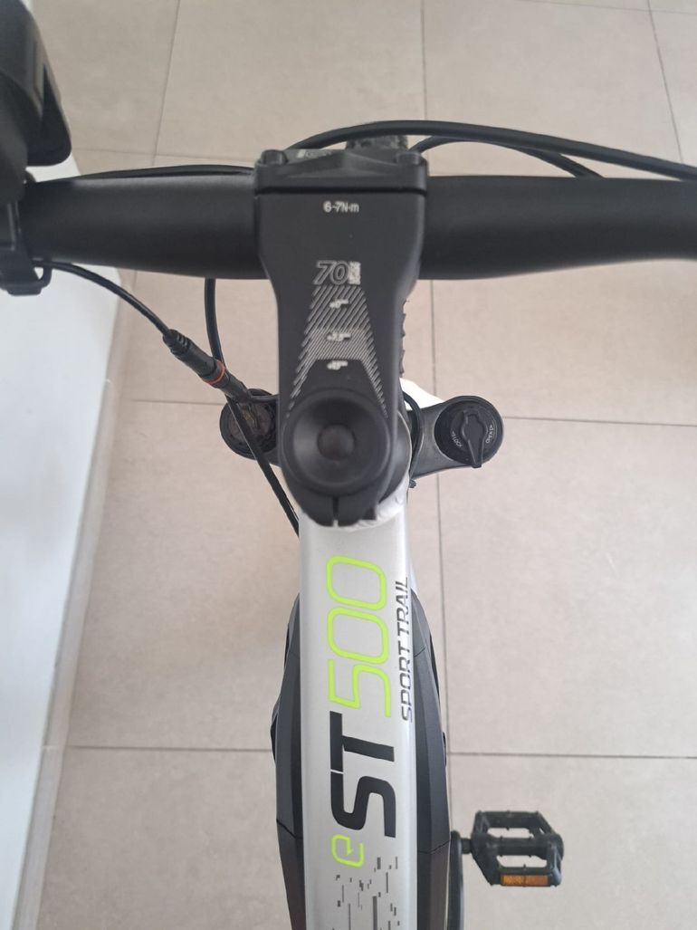 Used ROCKRIDER 27.5 Inch Electric Mountain Bike E-ST 500 2024 2024 Mountainbike, Light Gray, 27.5 — image 3 of 8