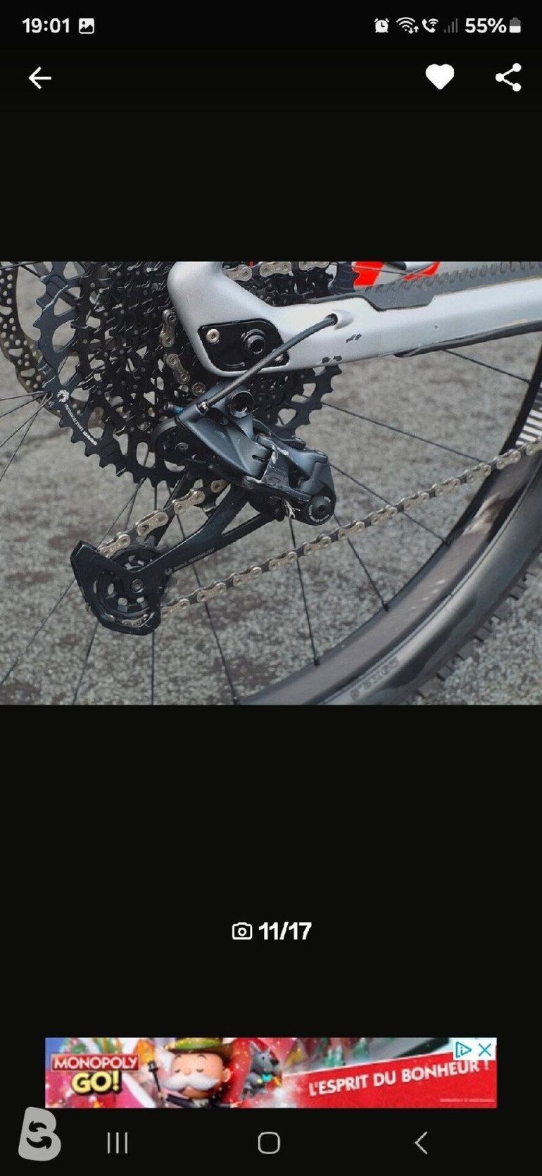 Käytetty Mondraker Superfoxy Carbon RR 2021 2021 Mountainbike — kuva 4 / 6