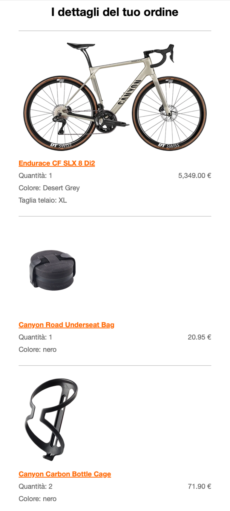 Gebrauchtes Canyon Endurace CF SLX 8 Di2 2026 2026 Road & Gravel, Hellgrau — Bild 8 von 8