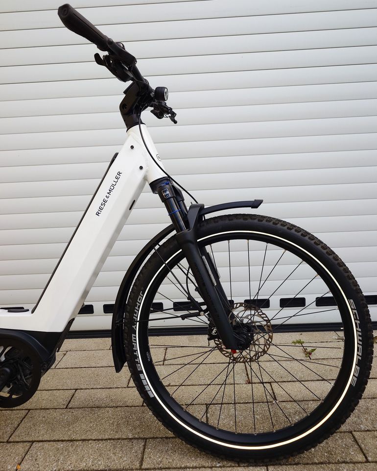 Used Riese & Müller Nevo GT touring HS 2024 2024 Urban, White — image 10 of 11