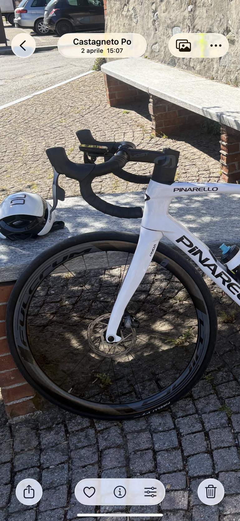 Gebrauchtes Pinarello Prince SRAM Force eTap AXS 2024 Road & Gravel, Weiß — Bild 5 von 5