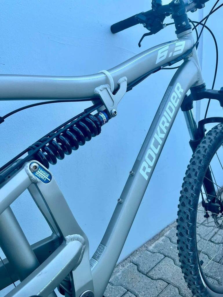 ROCKRIDER 6.3 26" 2018 Mountainbike usato, Grigio chiaro — immagine 5 di 10
