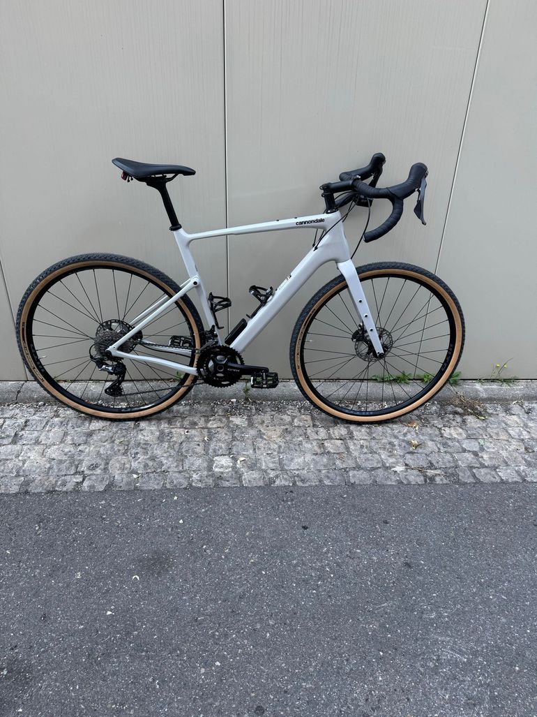 Used Cannondale Topstone Carbon 2 L 2023 2023 Road & Gravel, Light Gray — image 1 of 18