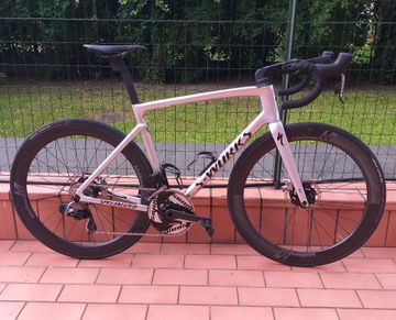 Used Specialized Tarmac SRAM Red eTap 2023 Road & Gravel, Light Gray — image 1 of 5
