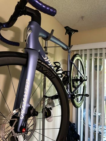 Used Specialized Tarmac SL8 Expert 2024 2024 Road & Gravel, Purple — image 3 of 6