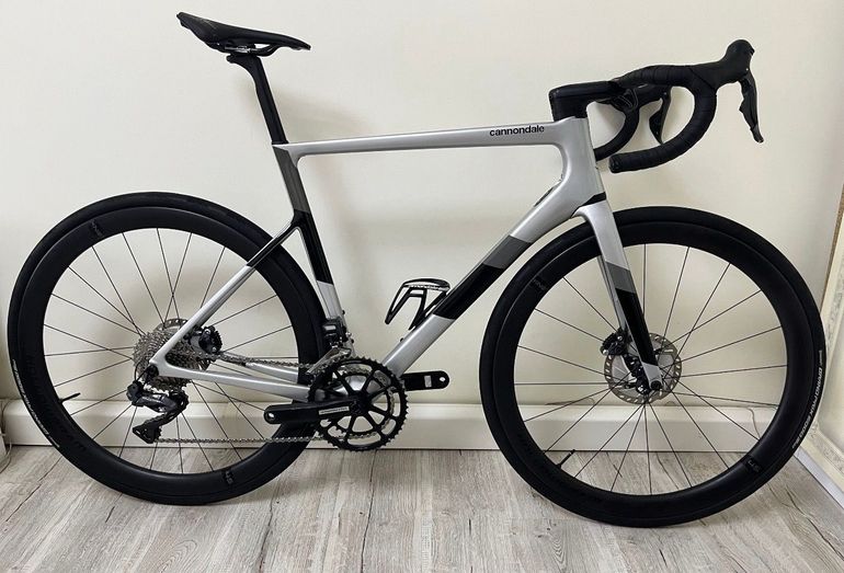 Used Cannondale SuperSix EVO Neo 2 2021 2021 Road & Gravel, Light Gray — image 1 of 9