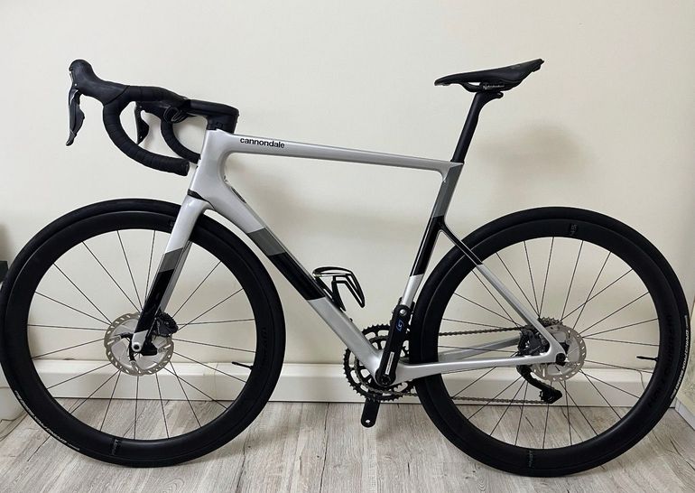 Used Cannondale SuperSix EVO Neo 2 2021 2021 Road & Gravel, Light Gray — image 2 of 9