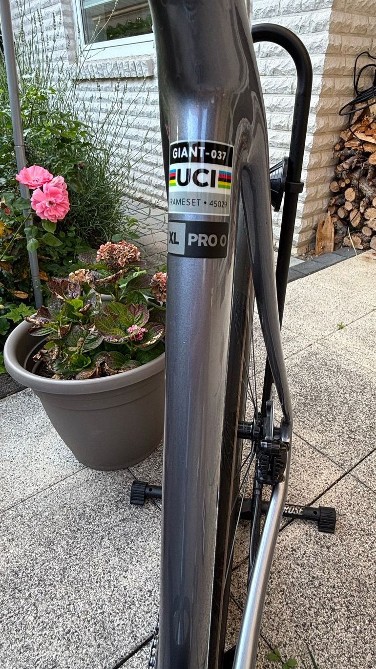 Gebrauchtes Giant TCR Advanced Pro 0 Di2 2025 2025 Road & Gravel, Hellgrau — Bild 19 von 32