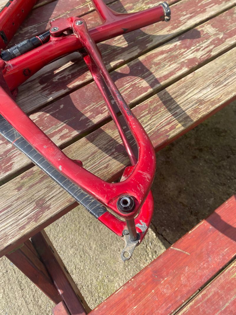 Used Vitus Rapide FS CRS (Sram) 2023 Frameset 2023 Mountainbike, Red, 29 — image 4 of 5