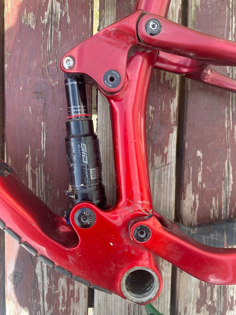 Used Vitus Rapide FS CRS (Sram) 2023 Frameset 2023 Mountainbike, Red, 29 — image 3 of 5