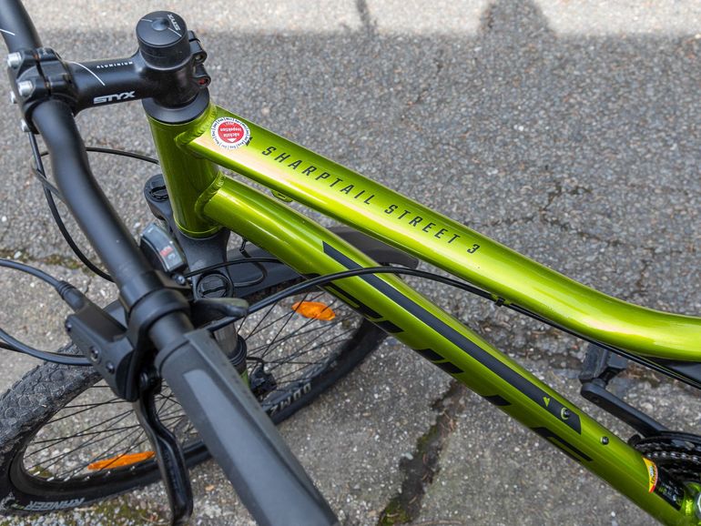 Used BULLS Sharptail Street 3 27.5 2021 2021 Urban, Green — image 12 of 14