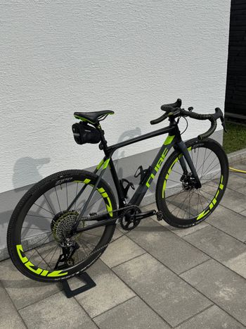 Used CUBE Cross Race Pro C:62 Custom Shimano Di2 Garbarku ZIPP InPeak 2020 Road & Gravel, Light Gray — image 3 of 12