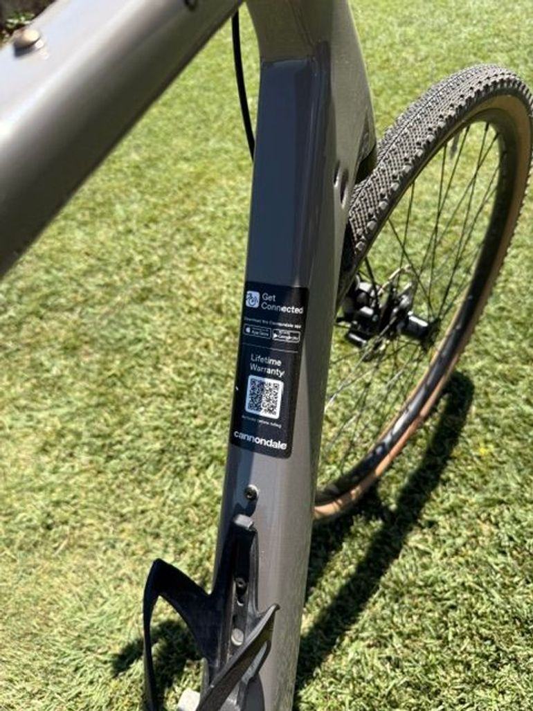 Used Cannondale Topstone Carbon Lefty 3 2021 2021 Road & Gravel, Light Gray — image 7 of 8