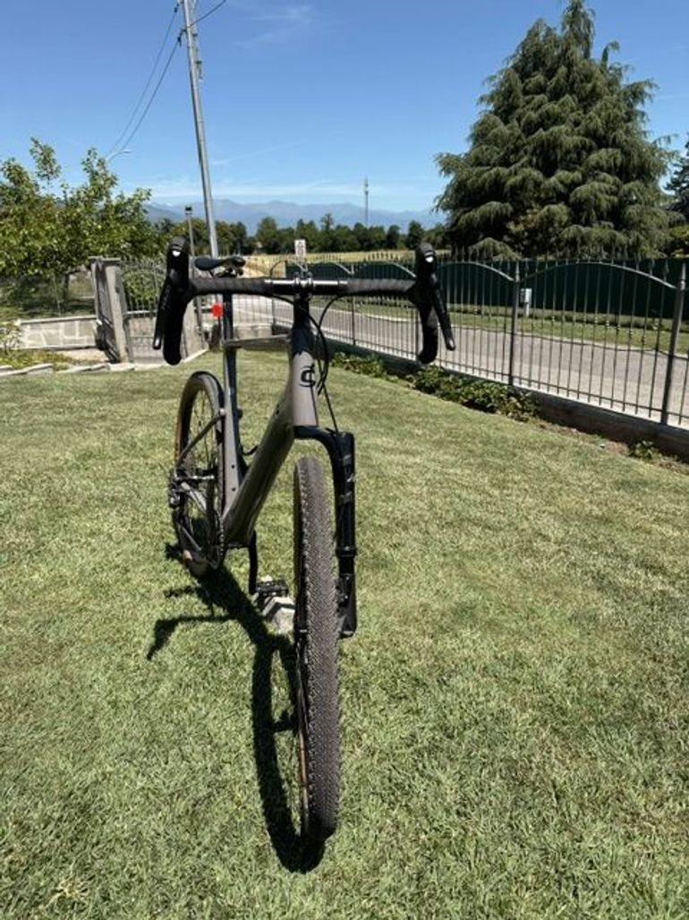 Used Cannondale Topstone Carbon Lefty 3 2021 2021 Road & Gravel, Light Gray — image 4 of 8
